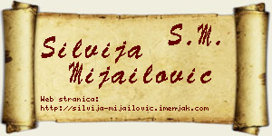 Silvija Mijailović vizit kartica